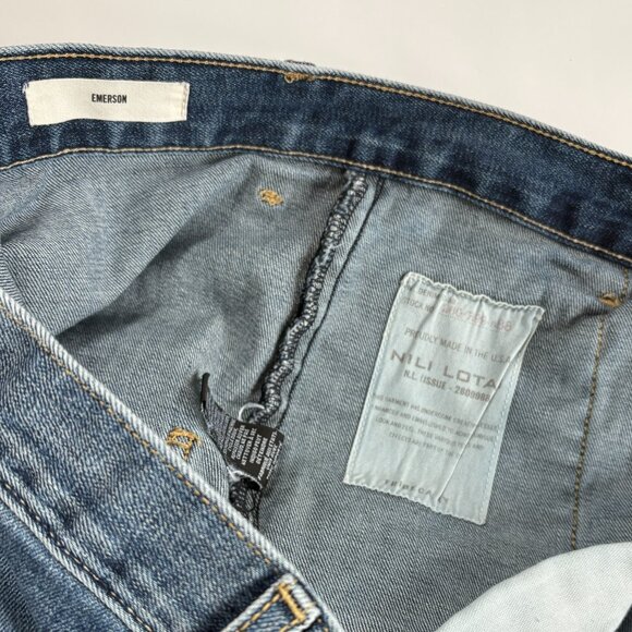 Nili Lotan Emerson Barrel Jeans Classic Wash Size 28 - Picture 7 of 10